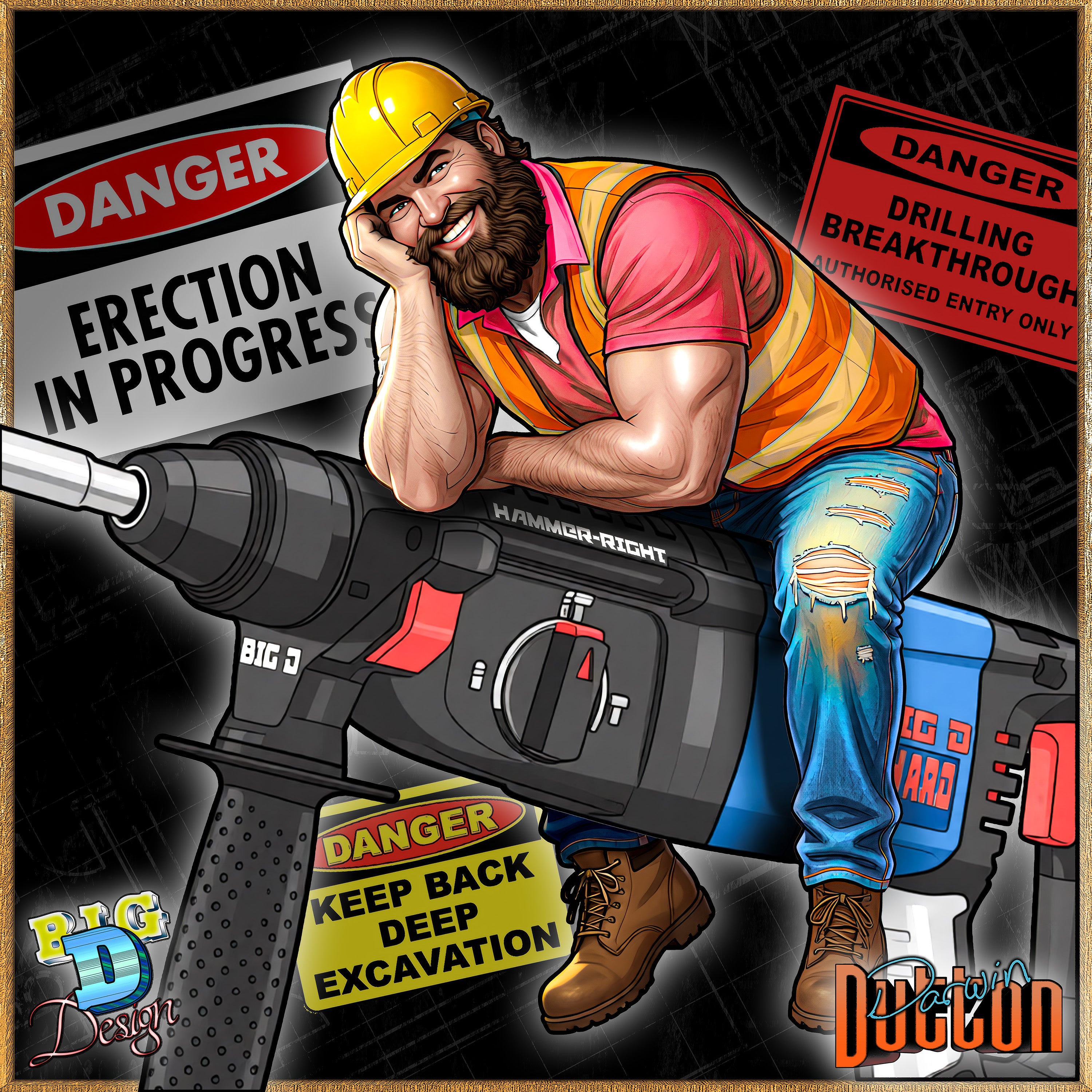 Darwin Dutton - Hammer-Right Metal Print