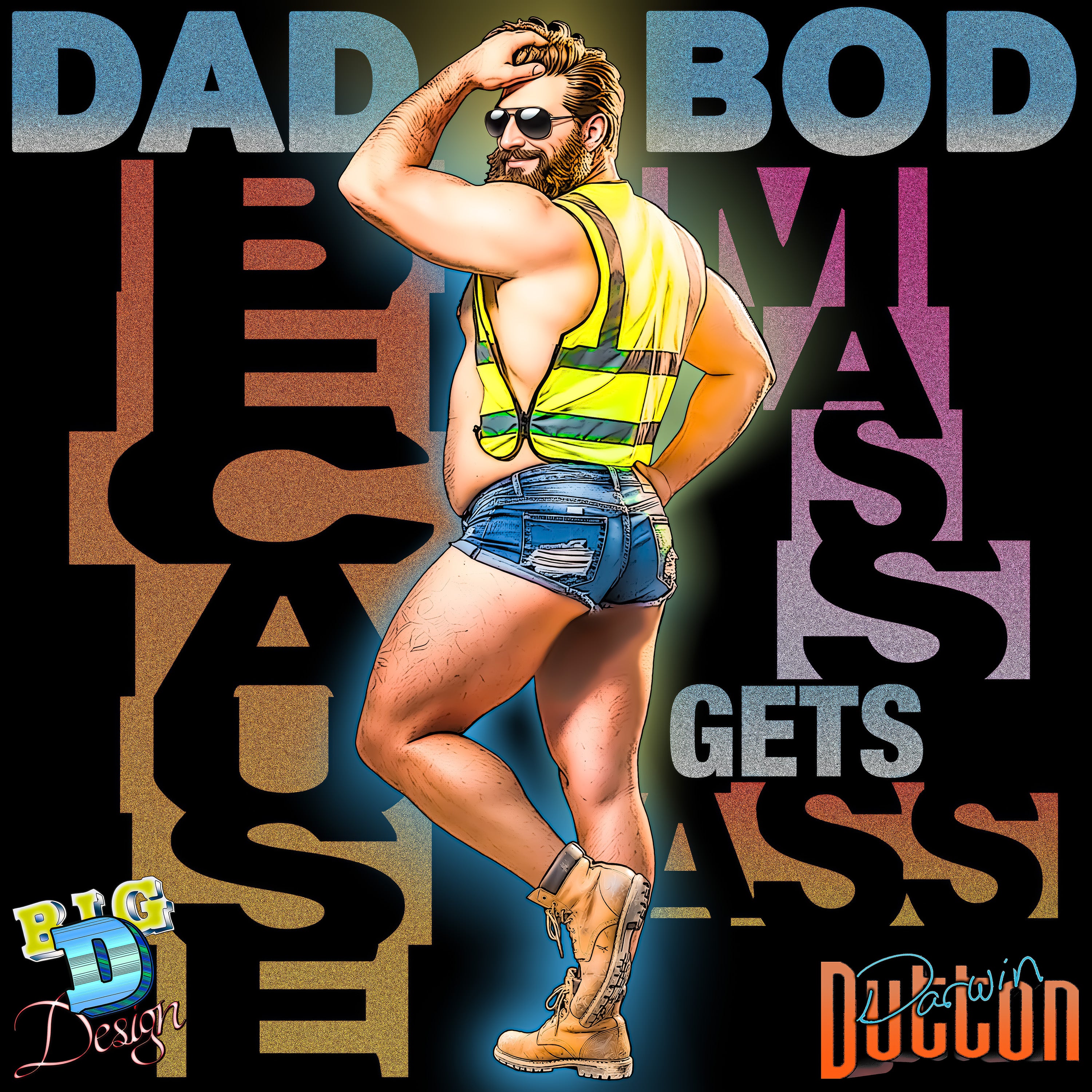 Darwin Dutton - Mass Gets Ass Metal Print