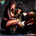 Victoria Rage - Chopper Metal Print